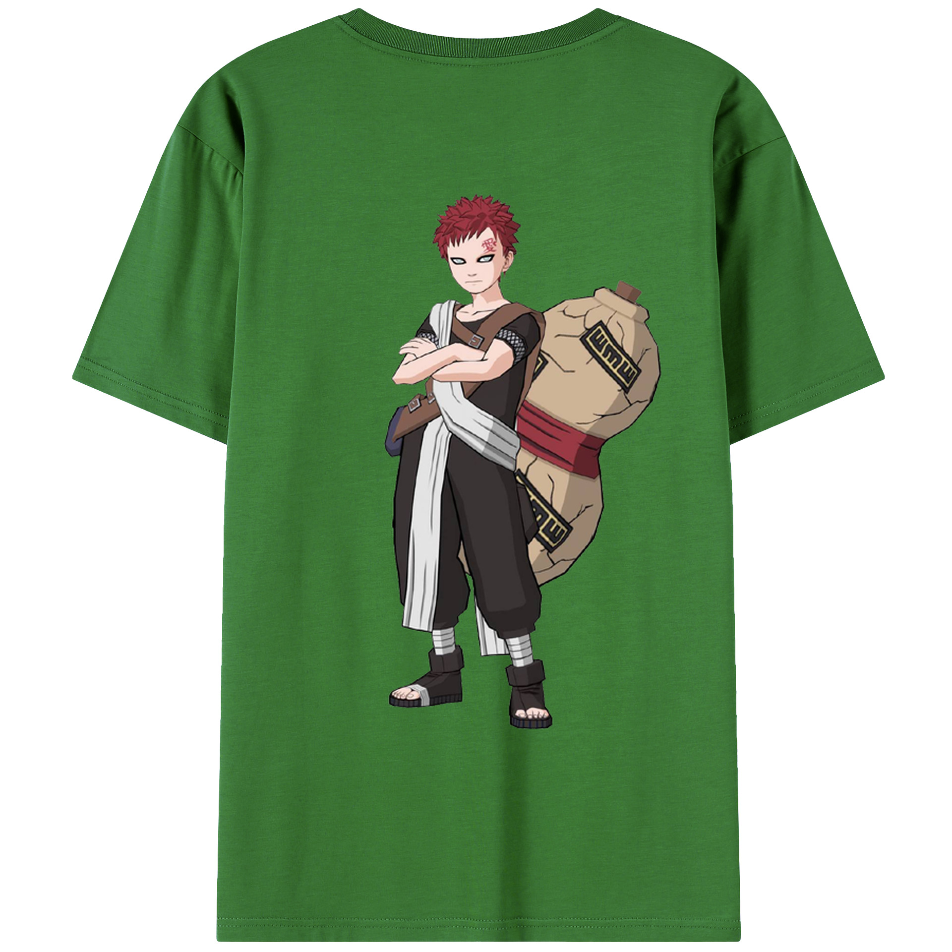 （画像用） NARUTO -ナルト- ガアラ Gaara レディース半袖Tシャツ(バックプリント)
